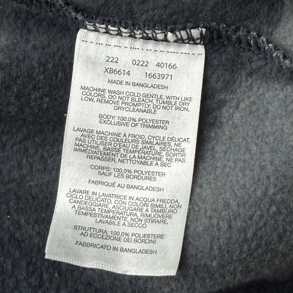 Columbia Jacket Youth XS‎ Gray Plaid Fleece Full Zip Collared Pockets Logo